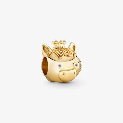 Lśniący charms PANDORA koń zodiaku 768593C01