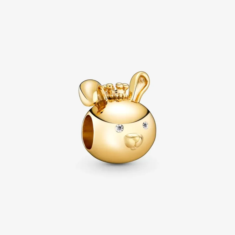 (zdjęcie do) Lśniący charms PANDORA królik zodiaku 768585C01