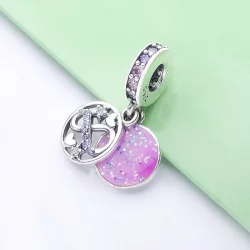 Zawieszka Pandora Lśniące serca i gwiazdy 798829C01