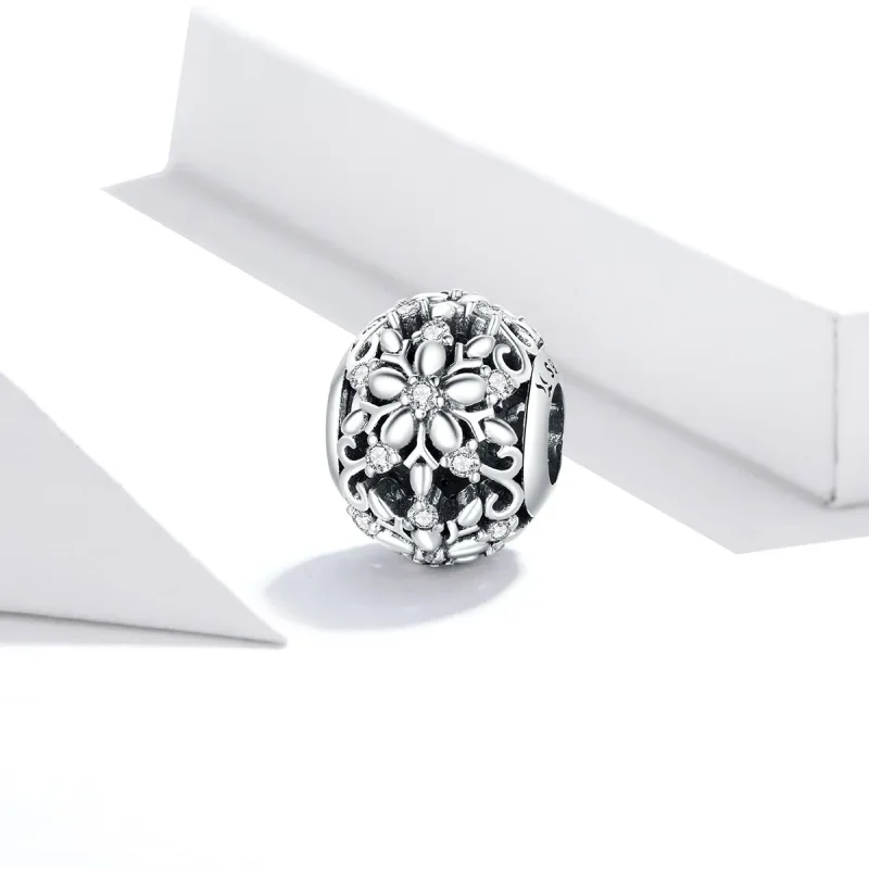 (zdjęcie do) Charms Typu Pandora Ażurowy płatki śniegu - SCC1651 - Wyświetl 2