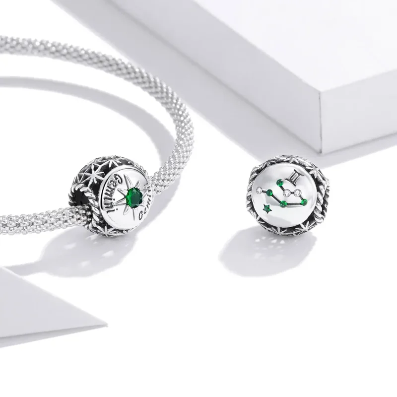 (zdjęcie do) Charms Typu Pandora Błyszczące Bliźnięta - SCC1725-7 - Wyświetl 3