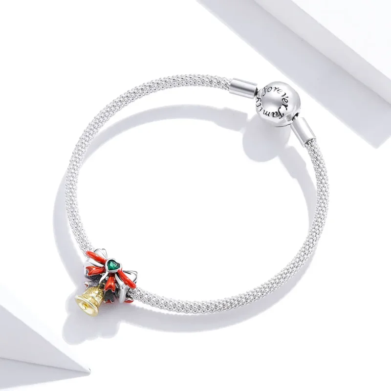 (zdjęcie do) Charms Typu Pandora Jingle Bell Charm - SCC1668 - Wyświetl 3