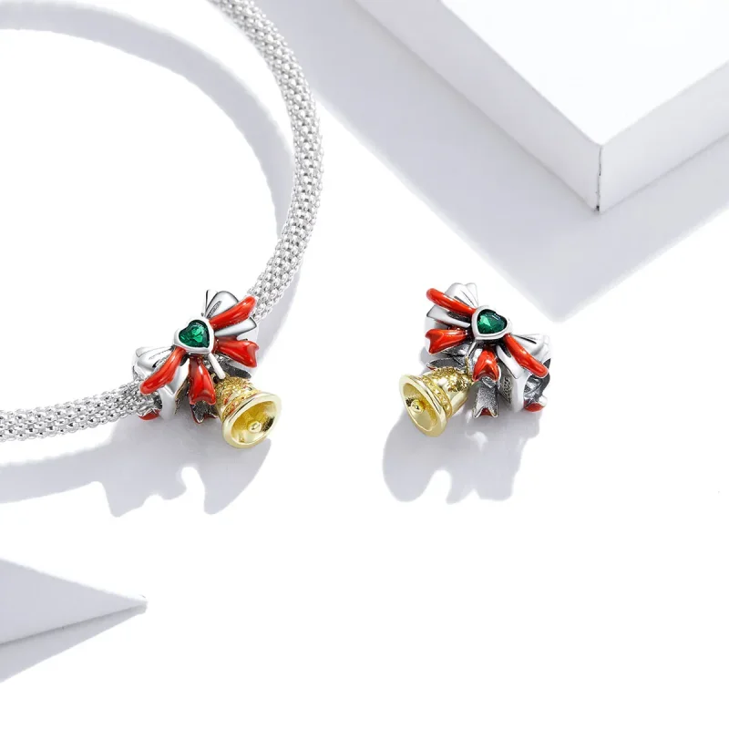 (zdjęcie do) Charms Typu Pandora Jingle Bell Charm - SCC1668 - Wyświetl 4