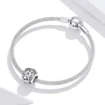 Charms Typu Pandora Kwiatowa Ażurowy Litera B - SCC1444-B