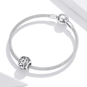 Charms Typu Pandora Kwiatowa Ażurowy Litera B - SCC1444-B
