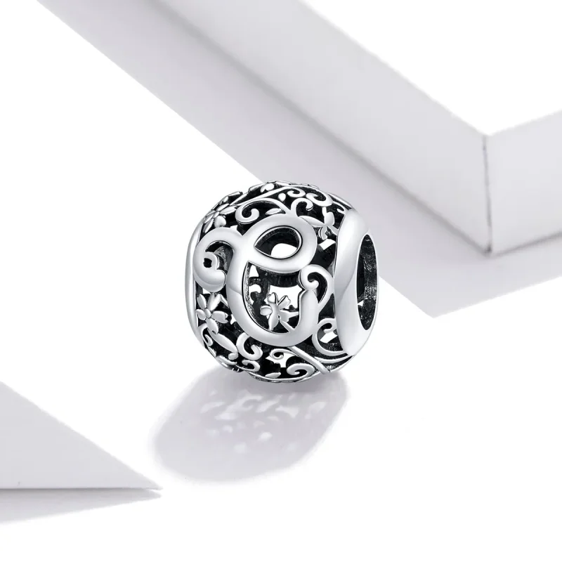 (zdjęcie do) Charms Typu Pandora Kwiatowa Ażurowy Litera C - SCC1444-C - Wyświetl 2