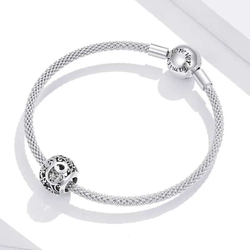 (zdjęcie do) Charms Typu Pandora Kwiatowa Ażurowy Litera C - SCC1444-C - Wyświetl 3