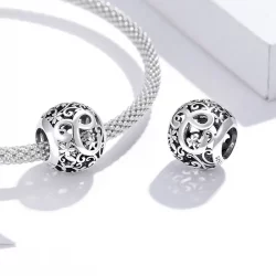 Charms Typu Pandora Kwiatowa Ażurowy Litera C - SCC1444-C