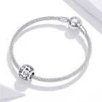 Charms Typu Pandora Kwiatowa Ażurowy Litera E - SCC1444-E