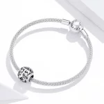 Charms Typu Pandora Kwiatowa Ażurowy Litera F - SCC1444-F
