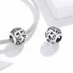 Charms Typu Pandora Kwiatowa Ażurowy Litera F - SCC1444-F