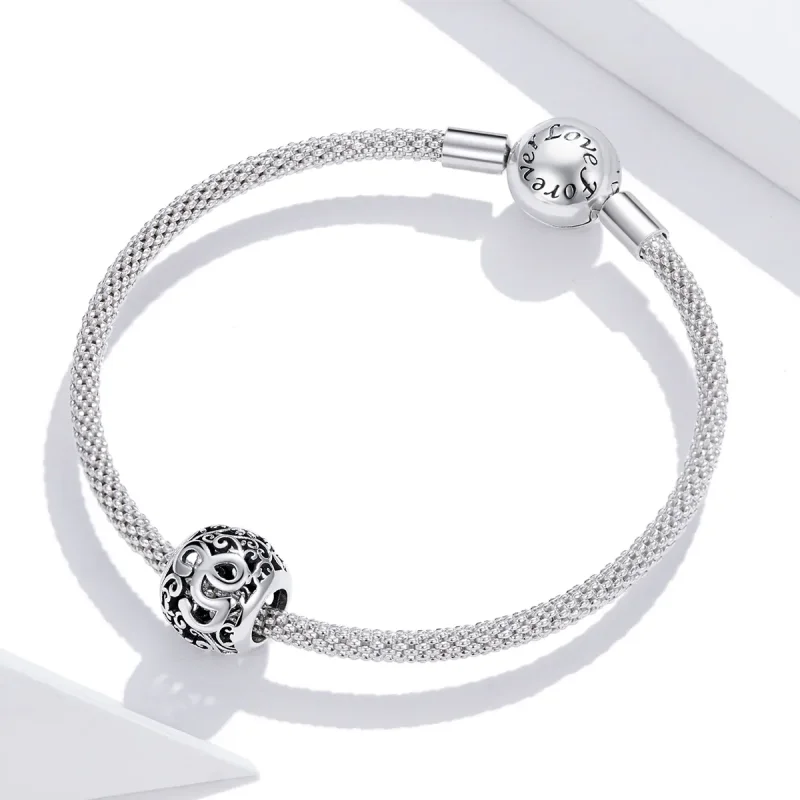 (zdjęcie do) Charms Typu Pandora Kwiatowa Ażurowy Litera G - SCC1444-G - Wyświetl 3