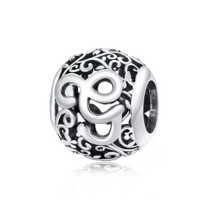 Charms Typu Pandora Kwiatowa Ażurowy Litera G - SCC1444-G