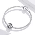 Charms Typu Pandora Kwiatowa Ażurowy Litera H - SCC1444-H