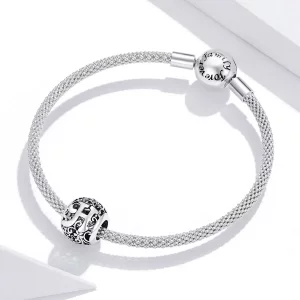 Charms Typu Pandora Kwiatowa Ażurowy Litera H - SCC1444-H