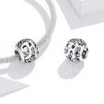 Charms Typu Pandora Kwiatowa Ażurowy Litera H - SCC1444-H