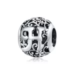 Charms Typu Pandora Kwiatowa Ażurowy Litera H - SCC1444-H
