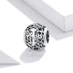 Charms Typu Pandora Kwiatowa Ażurowy Litera I - SCC1444-I