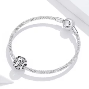 Charms Typu Pandora Kwiatowa Ażurowy Litera I - SCC1444-I
