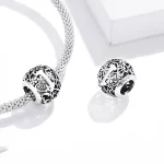 Charms Typu Pandora Kwiatowa Ażurowy Litera I - SCC1444-I