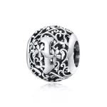 Charms Typu Pandora Kwiatowa Ażurowy Litera I - SCC1444-I