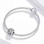 Charms Typu Pandora Kwiatowa Ażurowy Litera J - SCC1444-J