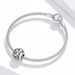 Charms Typu Pandora Kwiatowa Ażurowy Litera J - SCC1444-J