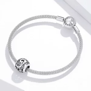 Charms Typu Pandora Kwiatowa Ażurowy Litera J - SCC1444-J