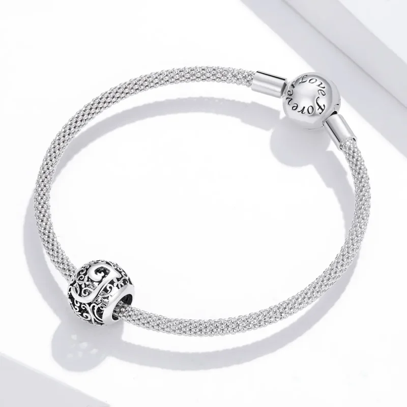 (zdjęcie do) Charms Typu Pandora Kwiatowa Ażurowy Litera J - SCC1444-J - Wyświetl 3