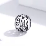 Charms Typu Pandora Kwiatowa Ażurowy Litera M - SCC1444-M