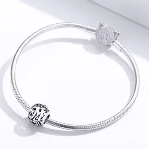 Charms Typu Pandora Kwiatowa Ażurowy Litera M - SCC1444-M