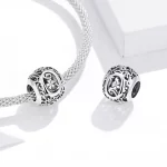 Charms Typu Pandora Kwiatowa Ażurowy Litera O - SCC1444-O