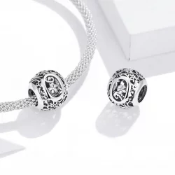 Charms Typu Pandora Kwiatowa Ażurowy Litera O - SCC1444-O