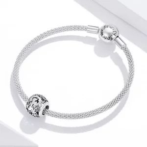 Charms Typu Pandora Kwiatowa Ażurowy Litera P - SCC1444-P
