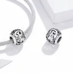Charms Typu Pandora Kwiatowa Ażurowy Litera P - SCC1444-P