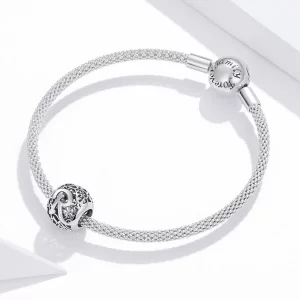Charms Typu Pandora Kwiatowa Ażurowy Litera R - SCC1444-R