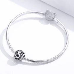 Charms Typu Pandora Kwiatowa Ażurowy Litera S - SCC1444-S