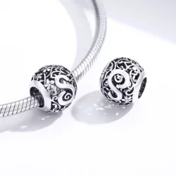 Charms Typu Pandora Kwiatowa Ażurowy Litera S - SCC1444-S