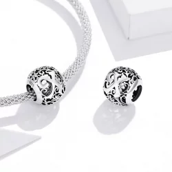 Charms Typu Pandora Kwiatowa Ażurowy Litera X - SCC1444-X