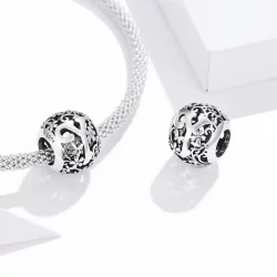 Charms Typu Pandora Kwiatowa Ażurowy Litera Y - SCC1444-Y