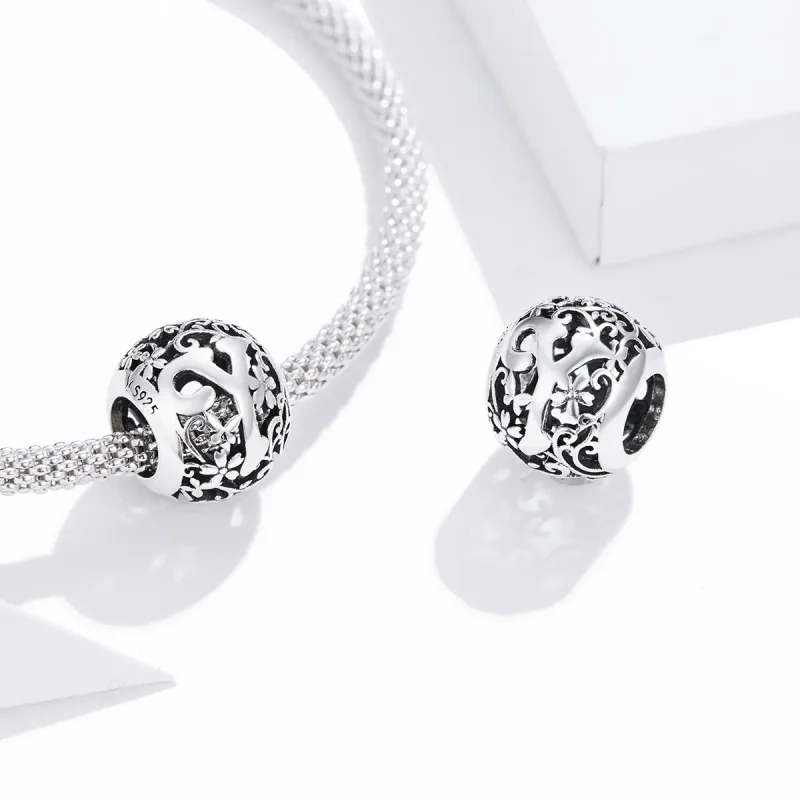 (zdjęcie do) Charms Typu Pandora Kwiatowa Ażurowy Litera Y - SCC1444-Y - Wyświetl 4