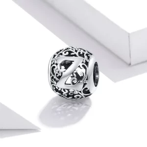 Charms Typu Pandora Kwiatowa Ażurowy Litera Z - SCC1444-Z