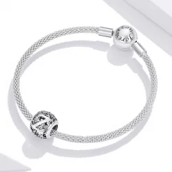 Charms Typu Pandora Kwiatowa Ażurowy Litera Z - SCC1444-Z