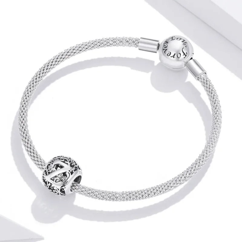 (zdjęcie do) Charms Typu Pandora Kwiatowa Ażurowy Litera Z - SCC1444-Z - Wyświetl 3