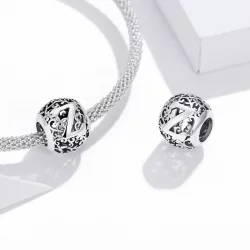 Charms Typu Pandora Kwiatowa Ażurowy Litera Z - SCC1444-Z