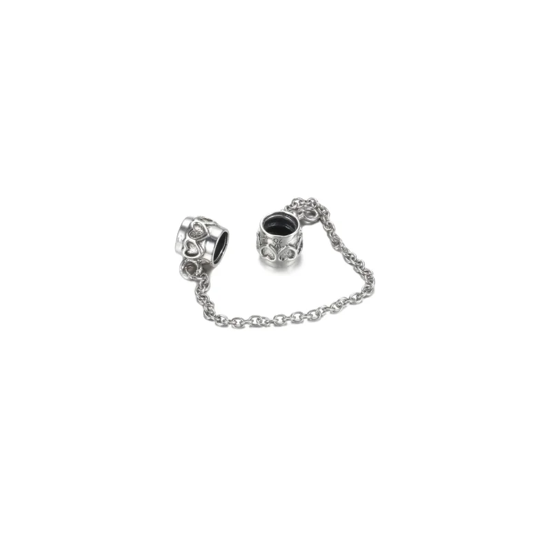 (zdjęcie do) Łańcuszek zabezpieczający Pandora Limitowana edycja 20th Anniversary Heart - 799 - Wyświetl 4