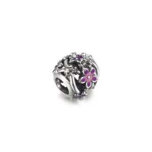 Ażurowy charms Fioletowa stokrotka - 798772C02