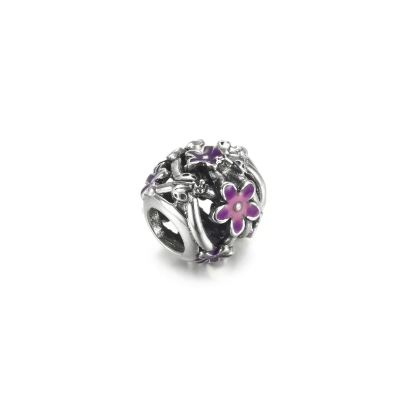 (zdjęcie do) Ażurowy charms Fioletowa stokrotka - 798772C02 - Wyświetl 3