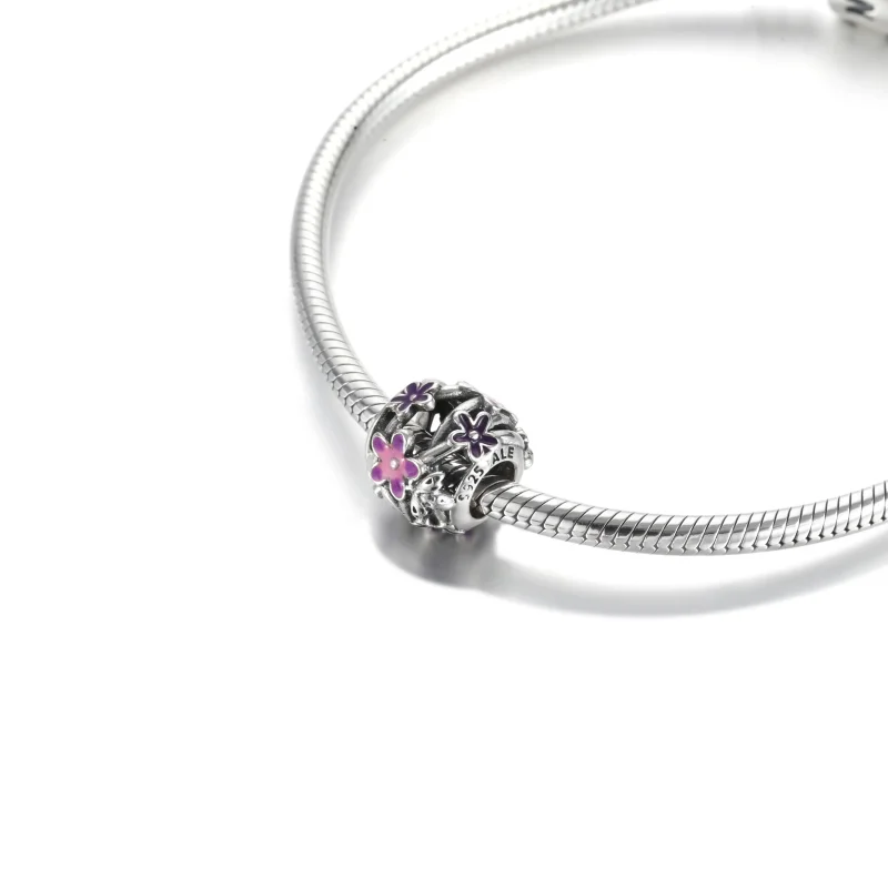 (zdjęcie do) Ażurowy charms Fioletowa stokrotka - 798772C02 - Wyświetl 5