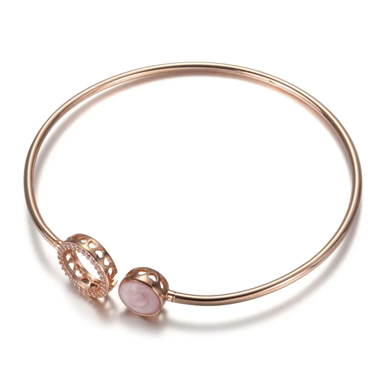 (zdjęcie do) Bransoletka bangle Różowy błysk - 589287C01 - Wyświetl 2